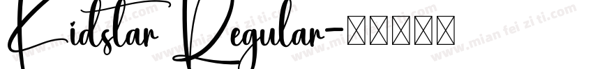 Kidstar Regular字体转换